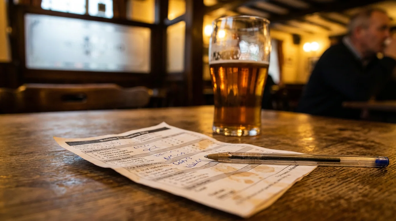 Betting slip with multiple greyhound race selections